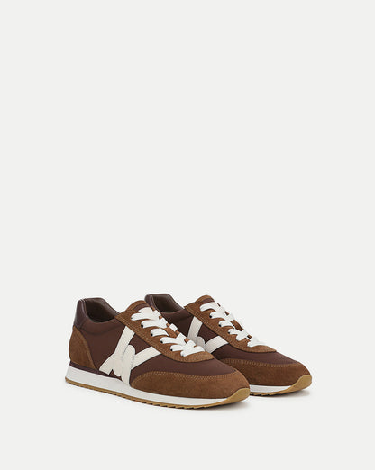 Veronica Beard | Penrose Sneaker in Chocolate/Hazelwood/Raisin Brown & White Chocolate/Hazelwood/Raisin