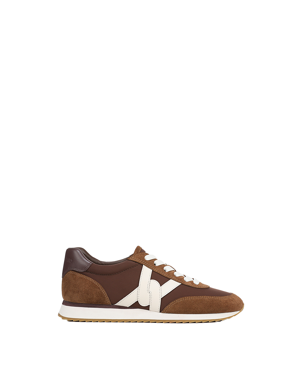 Veronica Beard | Penrose Sneaker in Chocolate/Hazelwood/Raisin Brown & White Chocolate/Hazelwood/Raisin