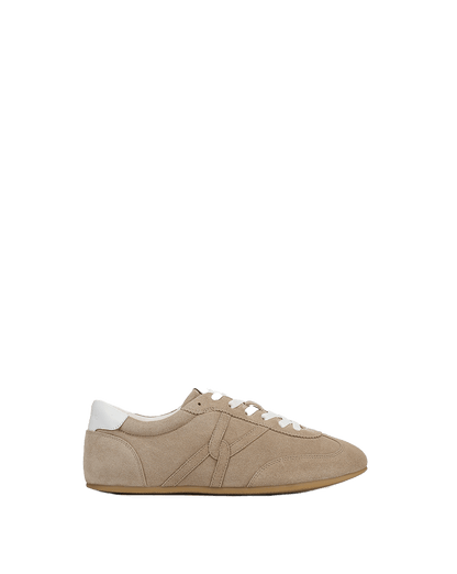 Veronica Beard | Riviera Suede Sneaker in Sand/Lily Sand/Lily