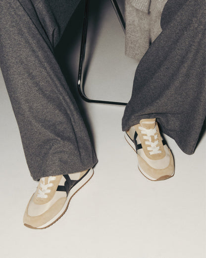 Veronica Beard | Penrose Sneaker in Desert/Black Desert/Black