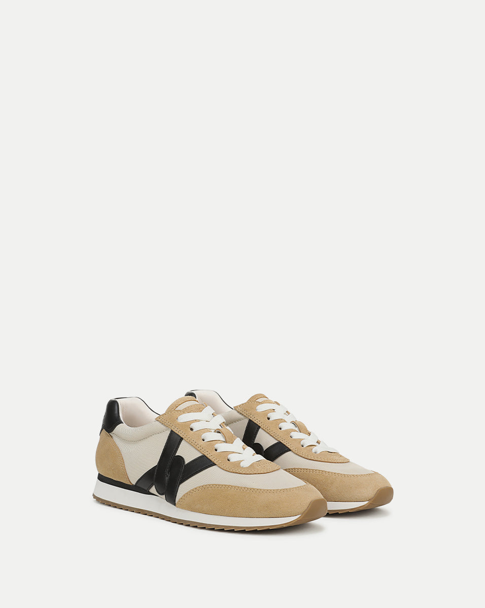 Veronica Beard | Penrose Sneaker in Desert/Black Desert/Black