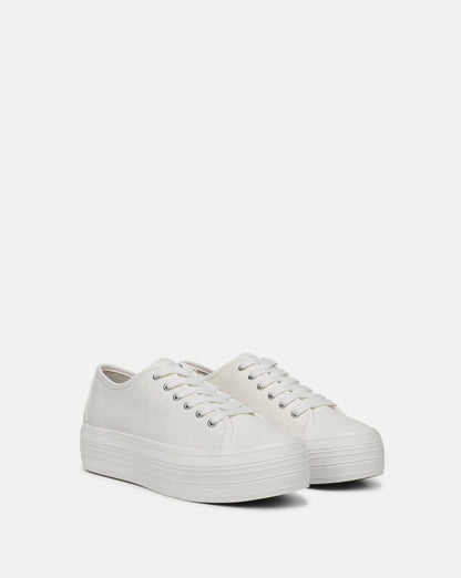 Veronica Beard | Truett Platform Sneaker in White Coconut Coconut