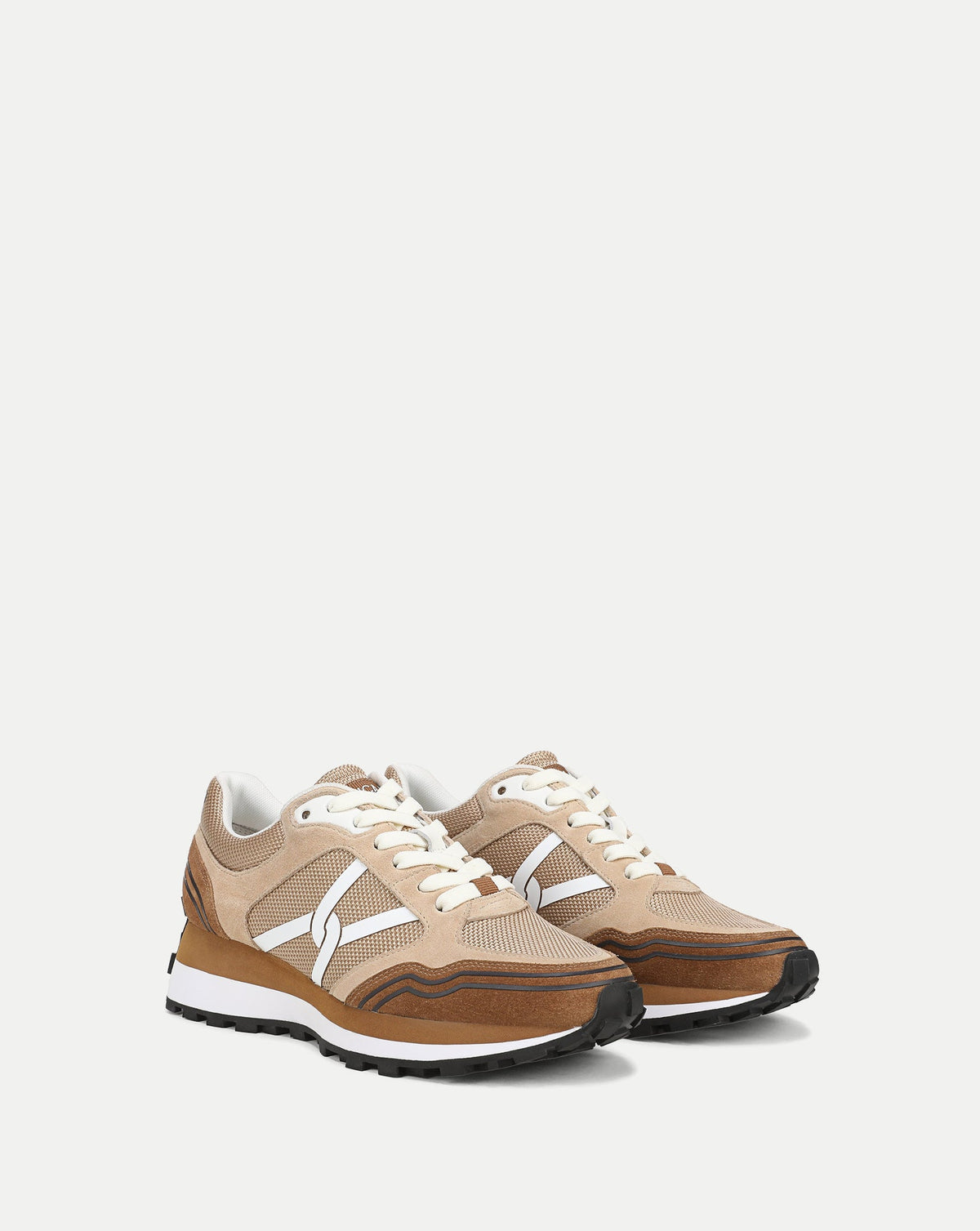 Veronica Beard | Valentina Sport Sneaker in Chestnut/Ecru Chestnut/Ecru