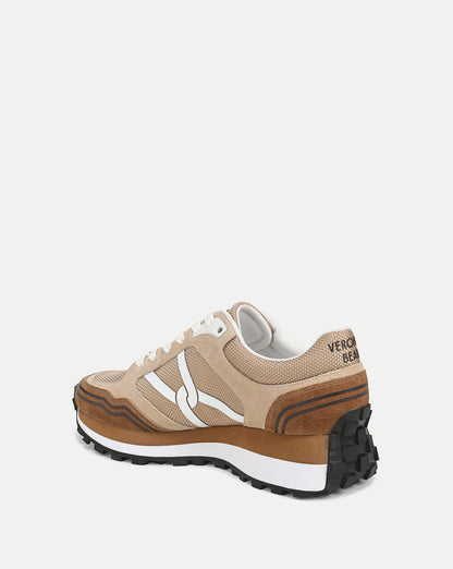 Veronica Beard | Valentina Sport Sneaker in Chestnut/Ecru Chestnut/Ecru