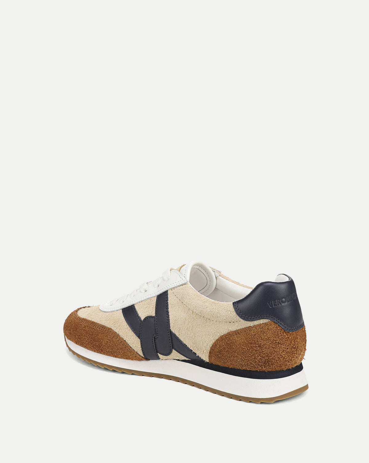 Veronica Beard | Penrose Sneaker in Beige & Tan Sand/Hazelnut/Navy