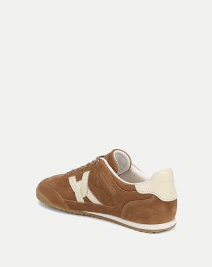 Veronica Beard | Natalia Suede Sneaker in Chestnut Chestnut