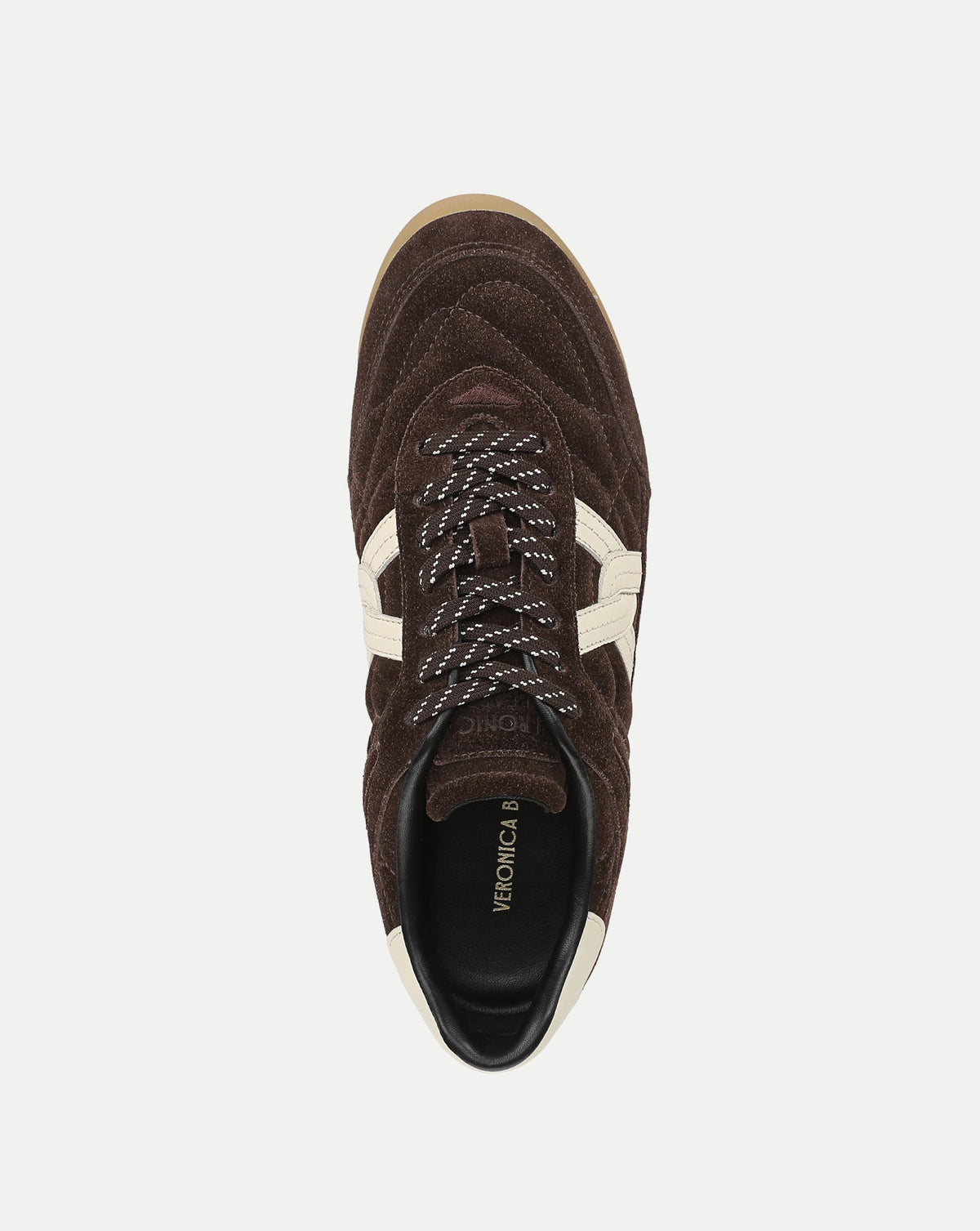 Veronica Beard | Natalia Suede Sneaker in Dark Brown Espresso