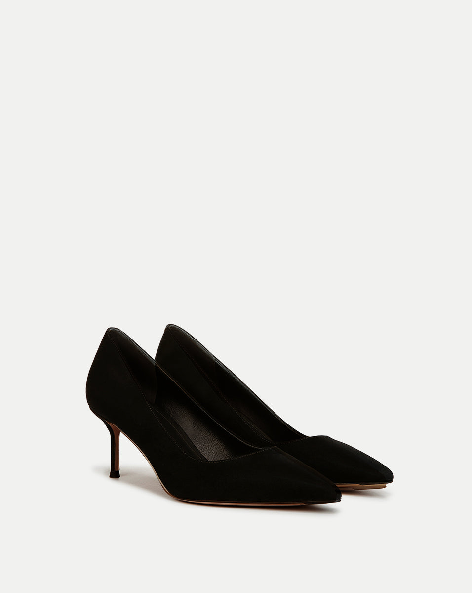 Veronica Beard | Rita Suede Pump in Black Black
