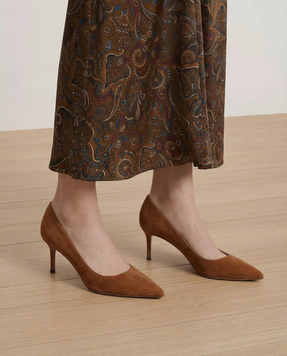 Veronica Beard | Rita Suede Pump in Hazelwood Hazelwood