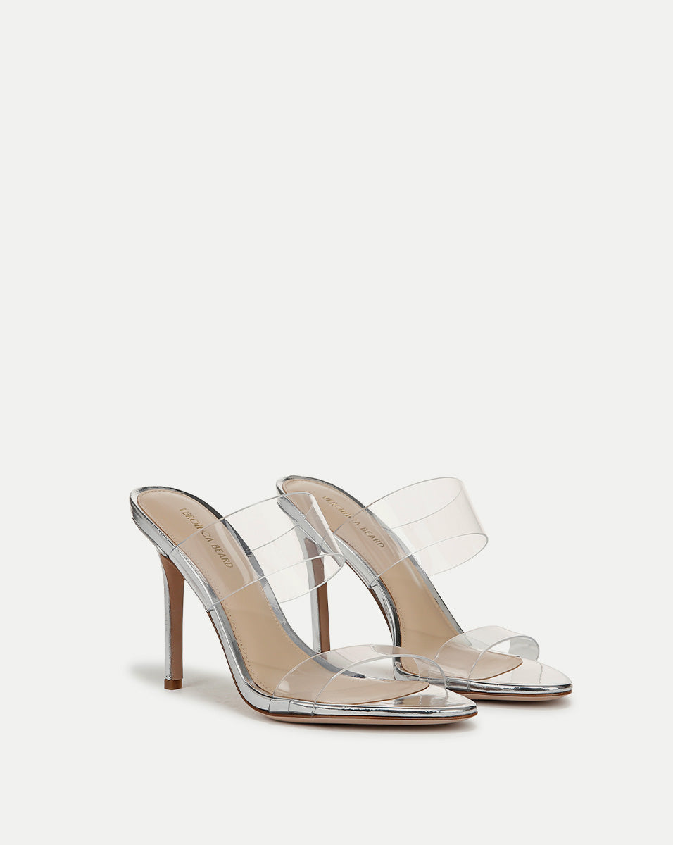 Veronica Beard | Asha Sandal in Silver Silver