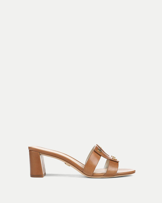 Veronica Beard | Via Mid-Heel Sandal in Honey Honey