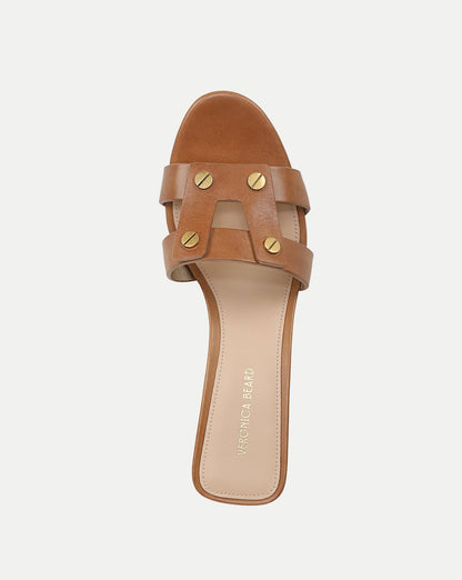 Veronica Beard | Via Mid-Heel Sandal in Honey Honey