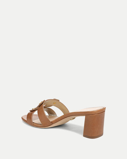 Veronica Beard | Via Mid-Heel Sandal in Honey Honey