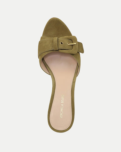 Veronica Beard | Tia Buckle Sandal in Fennel Green Fennel Green