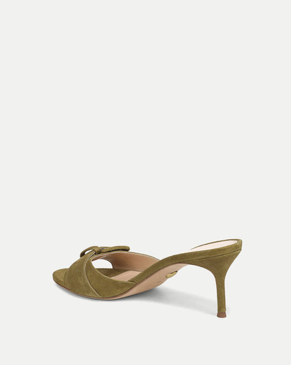 Veronica Beard | Tia Buckle Sandal in Fennel Green Fennel Green
