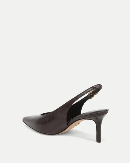 Veronica Beard | Luciana Slingback Heel in Burgundy Leather Burgundy