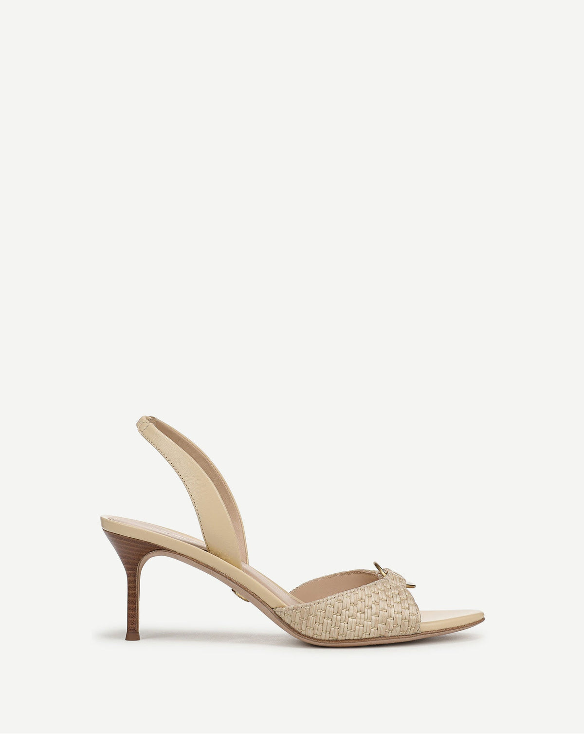 Veronica Beard | Tia Raffia Slingback Sandal in Natural Natural