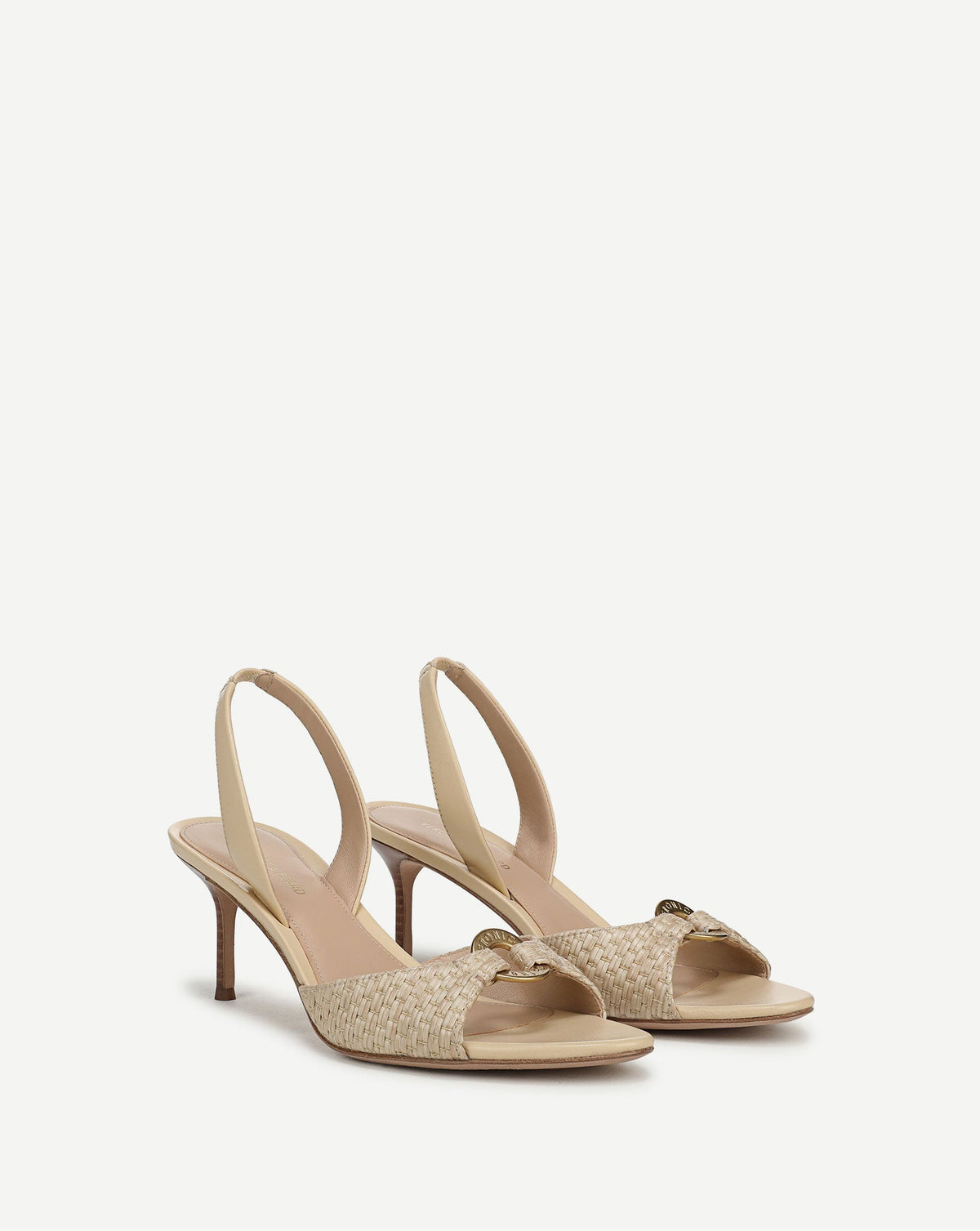 Veronica Beard | Tia Raffia Slingback Sandal in Natural Natural