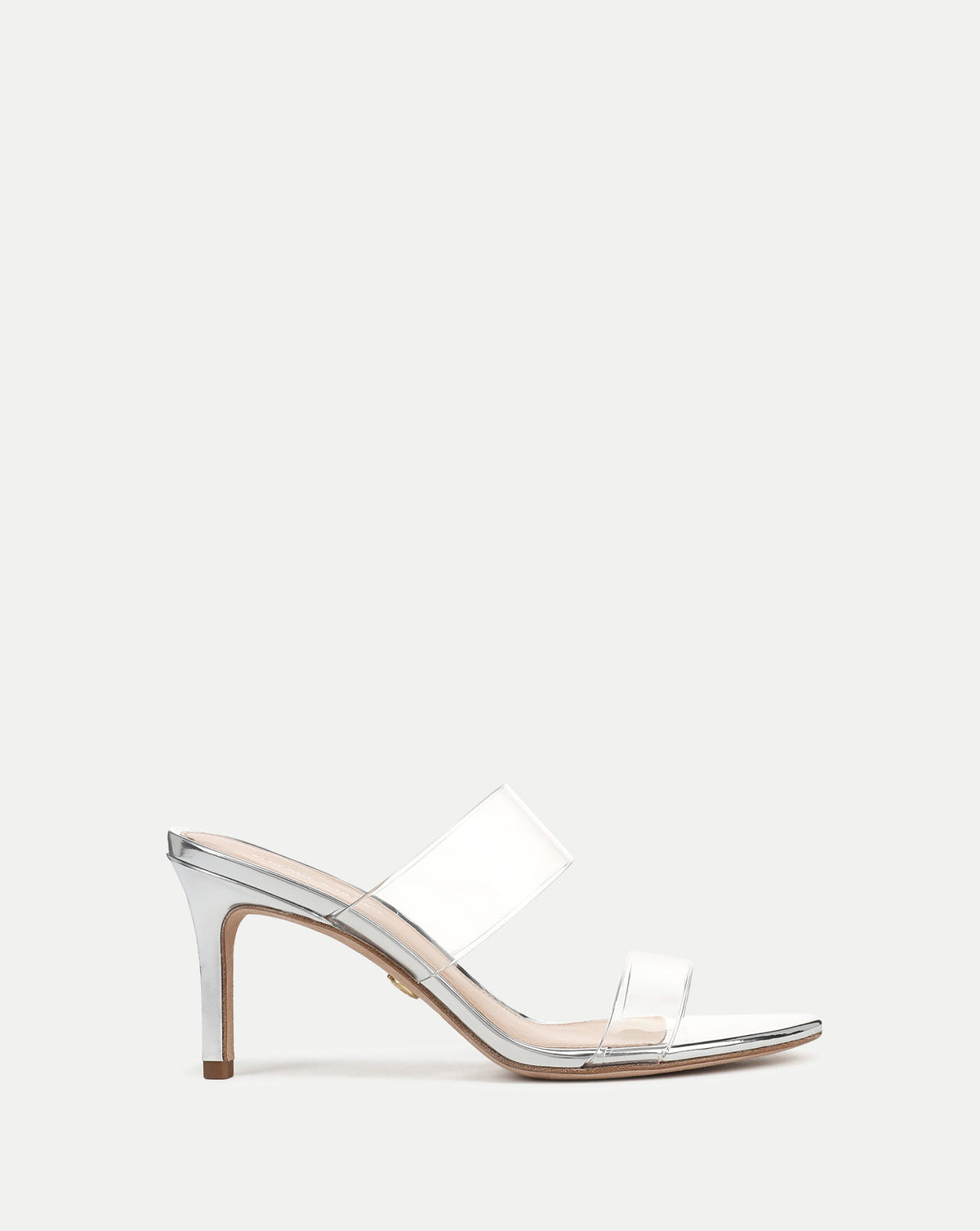Veronica Beard | Asha Mid-Heel Sandal in Silver Silver