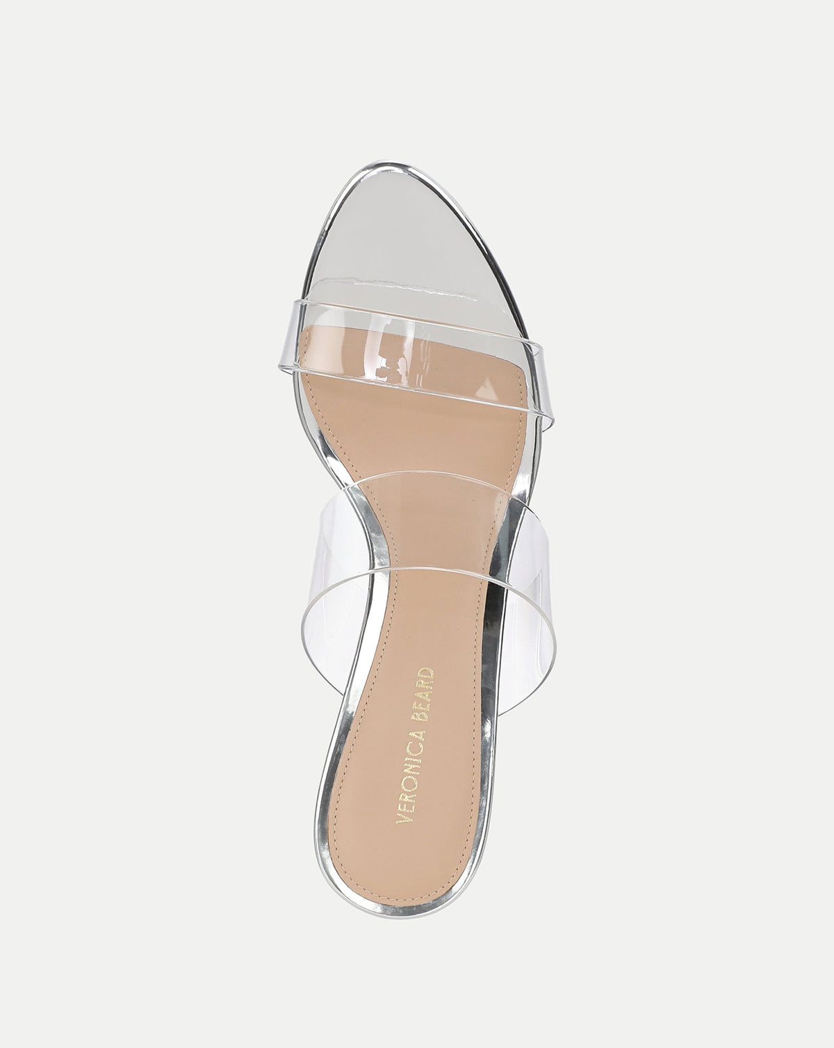 Veronica Beard | Asha Mid-Heel Sandal in Silver Silver