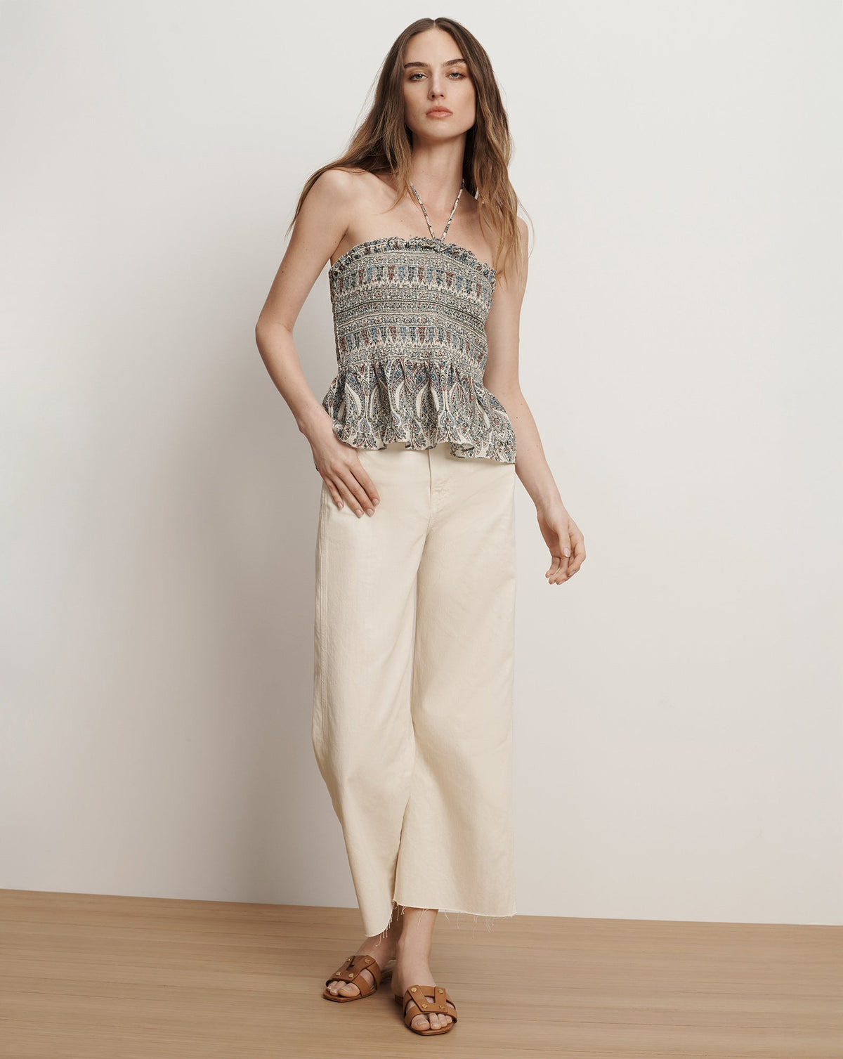 Veronica Beard | Via Slide Sandal in Honey Honey