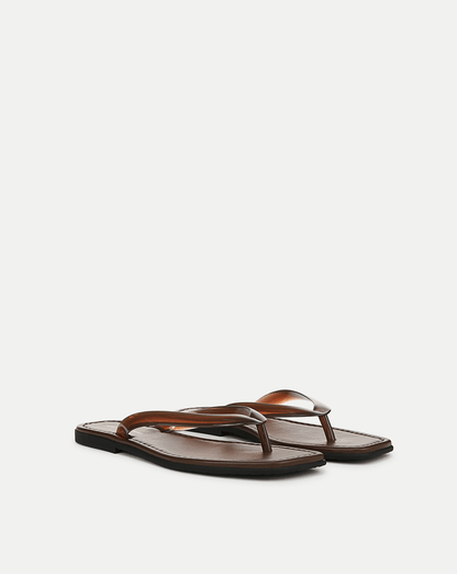 Veronica Beard | Clea Jelly Flip-Flop Sandal in Hazelwood Hazelwood
