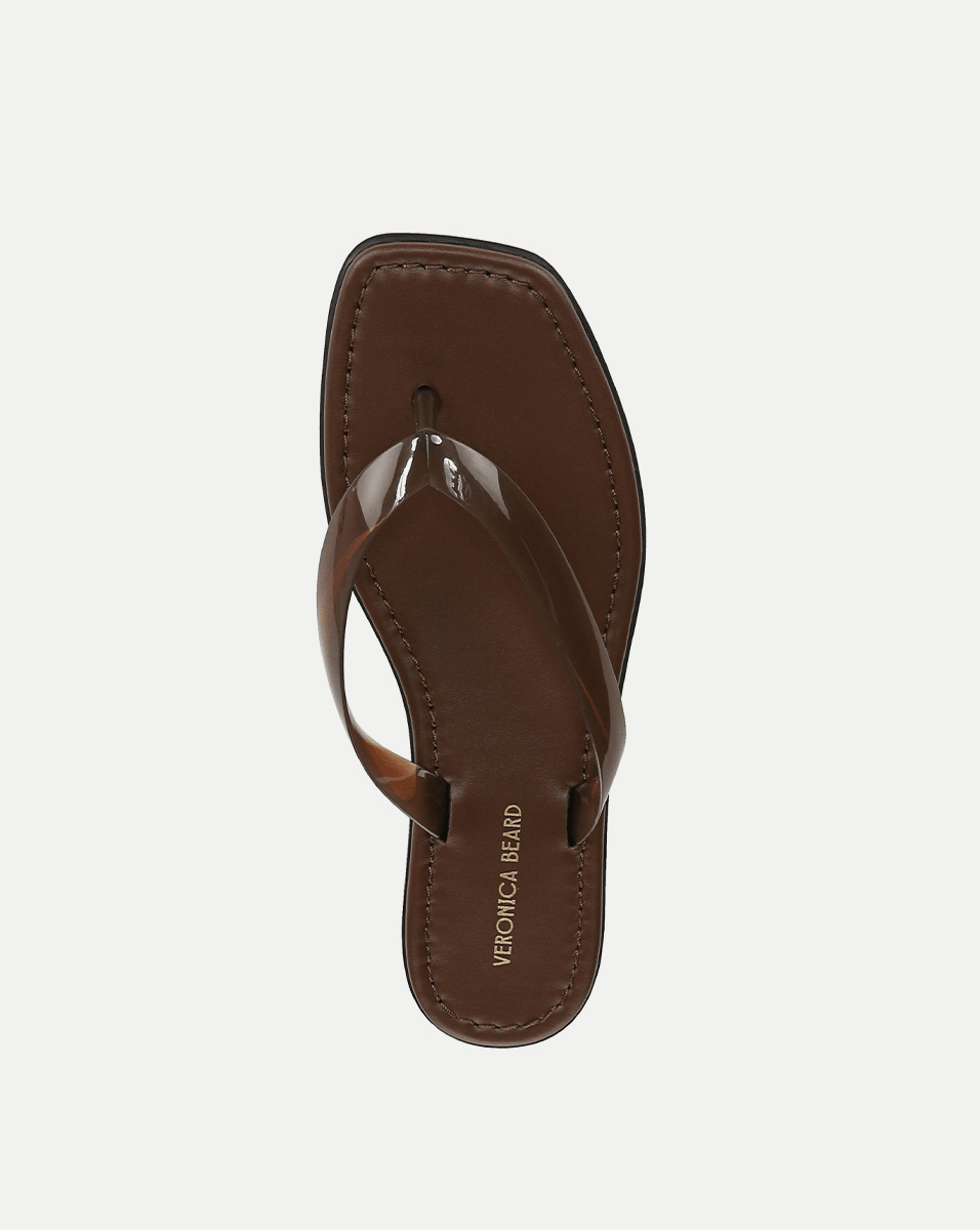 Veronica Beard | Clea Jelly Flip-Flop Sandal in Hazelwood Hazelwood