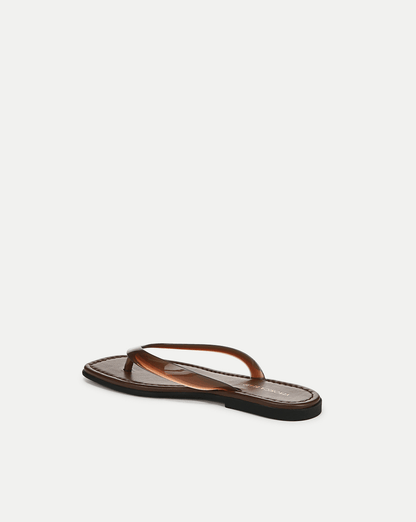 Veronica Beard | Clea Jelly Flip-Flop Sandal in Hazelwood Hazelwood