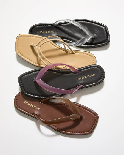 Veronica Beard | Clea Jelly Flip-Flop Sandal in Hazelwood Hazelwood
