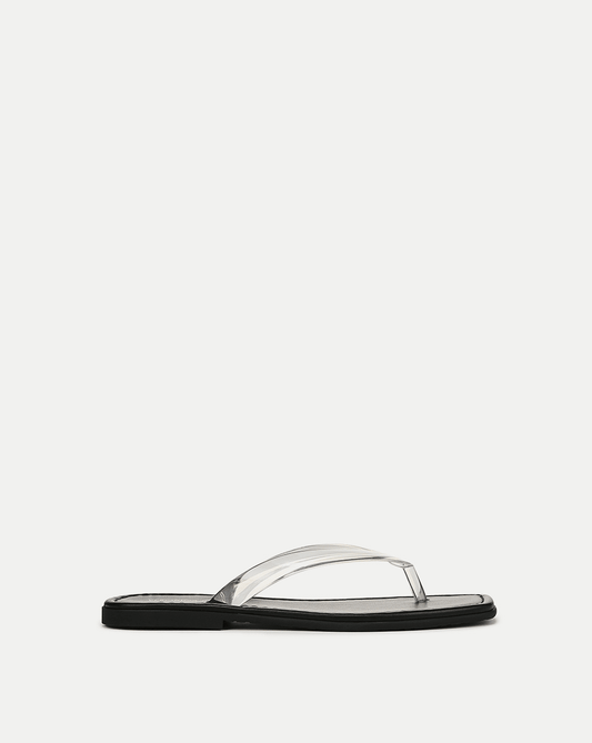 Veronica Beard | Clea Jelly Flip-Flop Sandal in Clear Clear