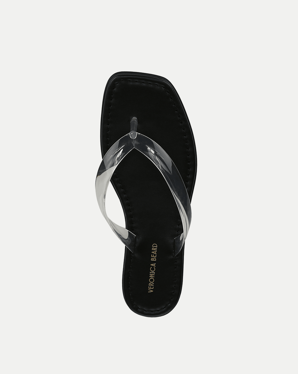 Veronica Beard | Clea Jelly Flip-Flop Sandal in Clear Clear