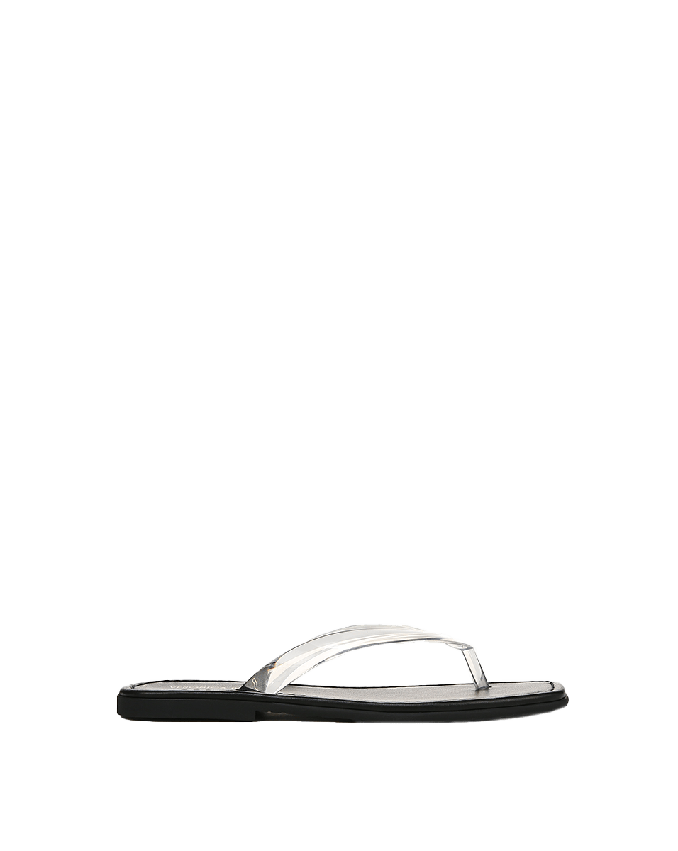 Veronica Beard | Clea Jelly Flip-Flop Sandal in Clear Clear