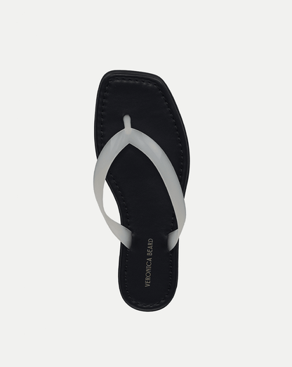 Veronica Beard | Clea Jelly Flip-Flop Sandal in White Coconut