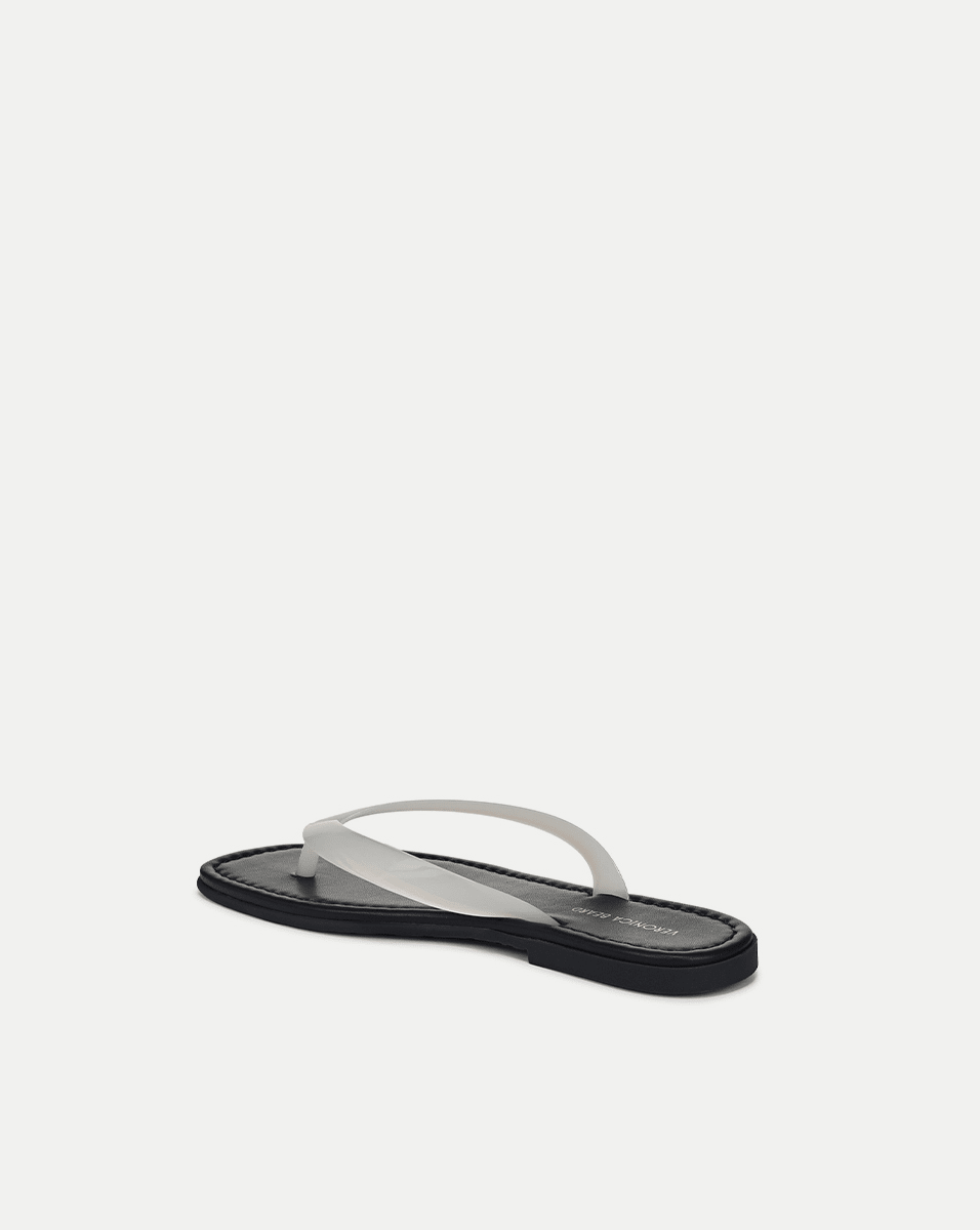 Veronica Beard | Clea Jelly Flip-Flop Sandal in White Coconut