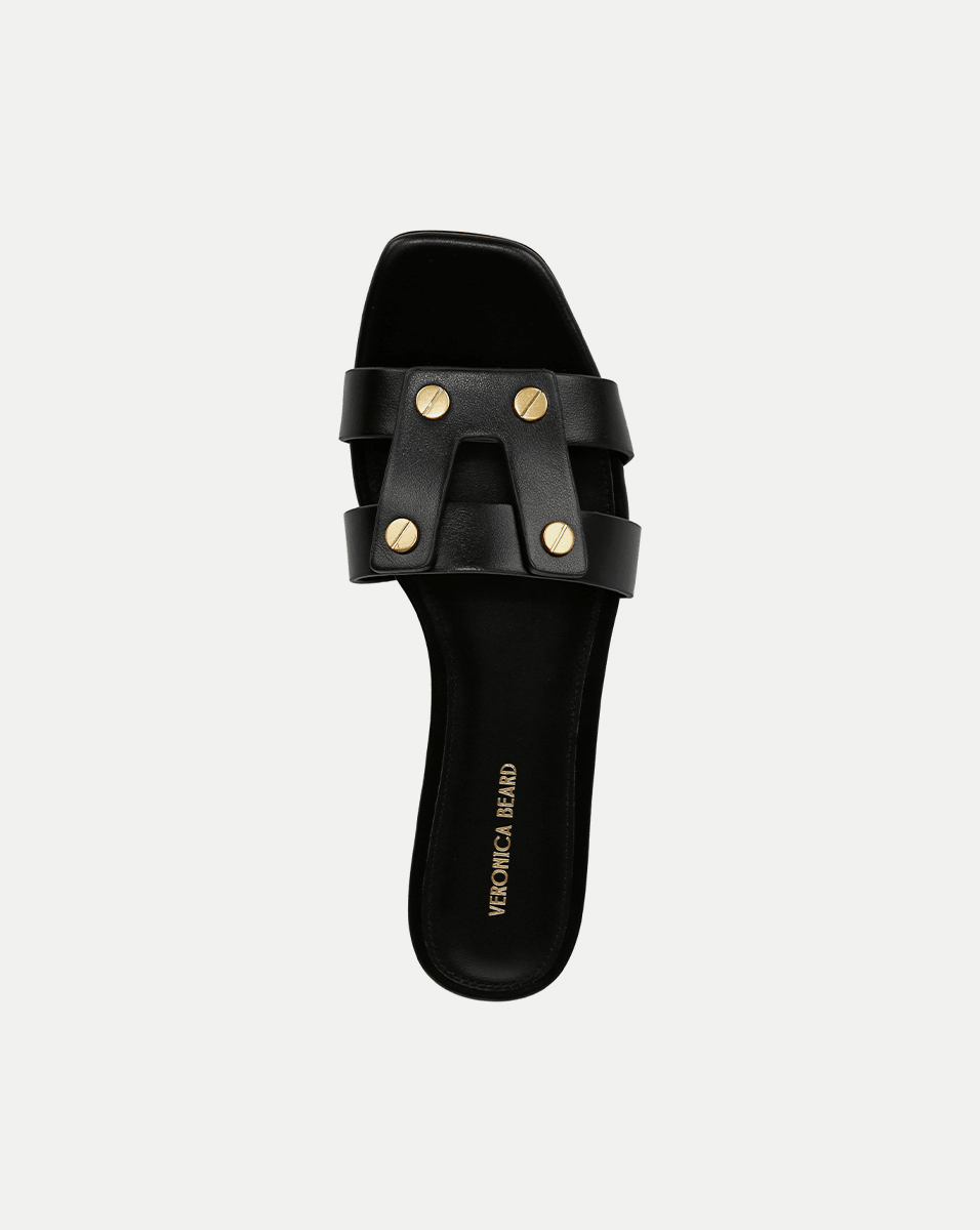 Veronica Beard | Via Slide Sandal in Black Black