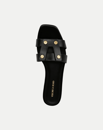 Veronica Beard | Via Slide Sandal in Black Black