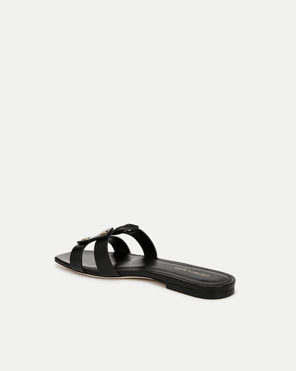 Veronica Beard | Via Slide Sandal in Black Black