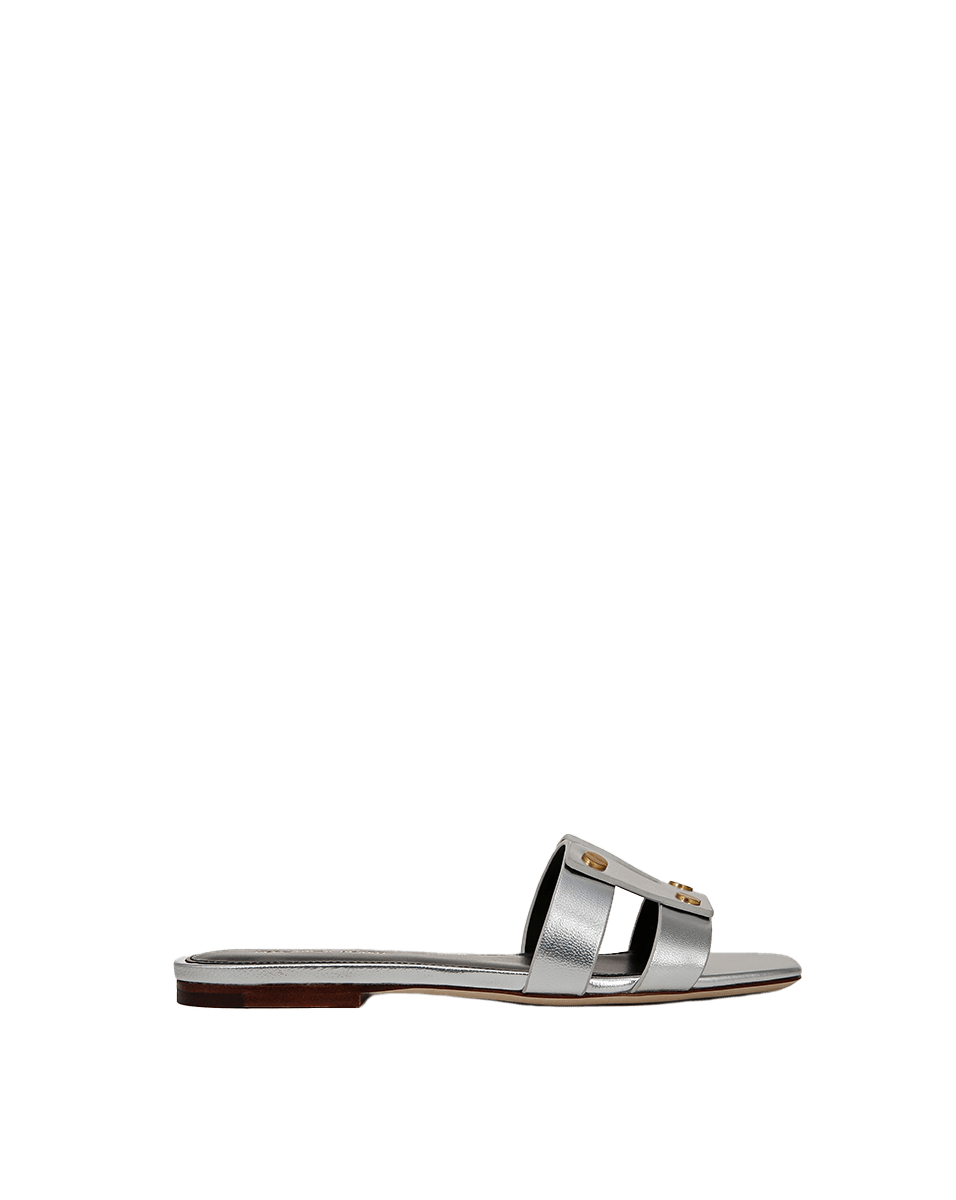 Veronica Beard | Via Slide Sandal in Silver Silver