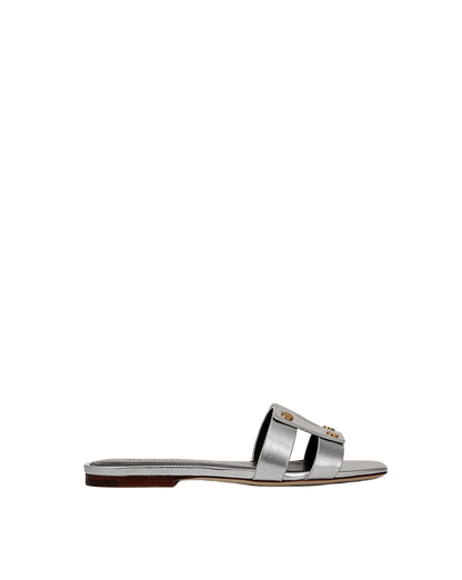 Veronica Beard | Via Slide Sandal in Silver Silver