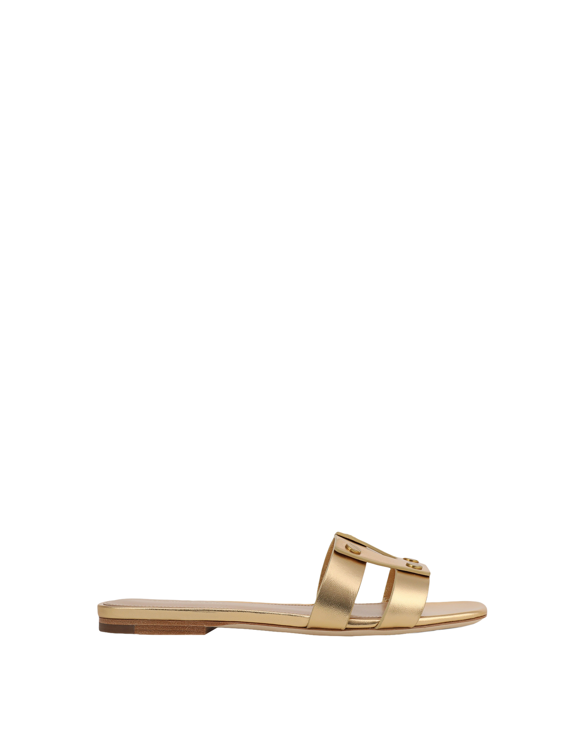 Veronica Beard | Via Slide Sandal in Pale Gold Pale Gold