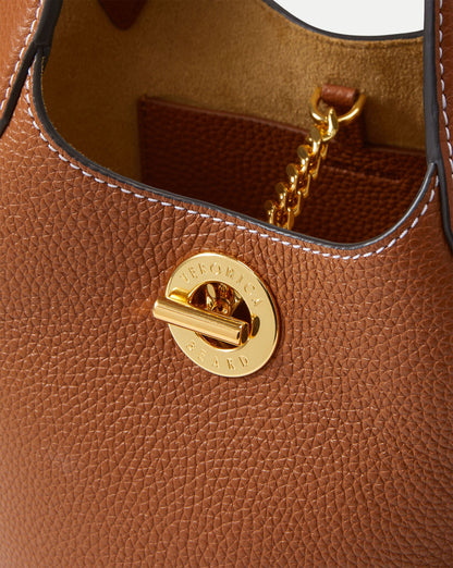 Veronica Beard | Anchor Top-Handle Bag in Tan Leather Hazelwood Hazelwood