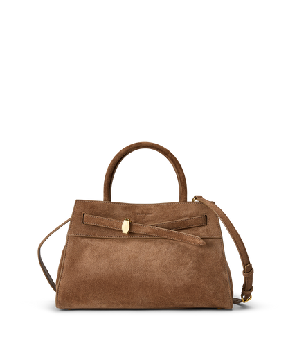 Veronica Beard | Veronica Beard Suede Dash Bag in Brown Bark Bark