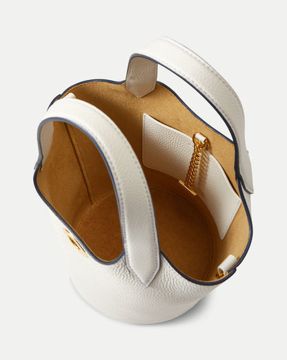 Veronica Beard | Anchor Top-Handle Bag in Off White Leather Off-White