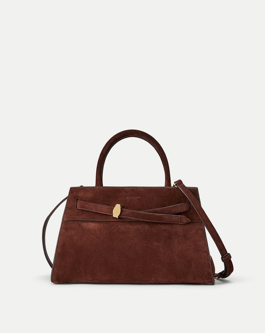 Veronica Beard | Veronica Beard Suede Dash Bag in Chestnut Chestnut