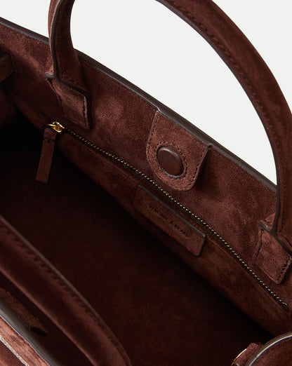Veronica Beard | Veronica Beard Suede Dash Bag in Chestnut Chestnut