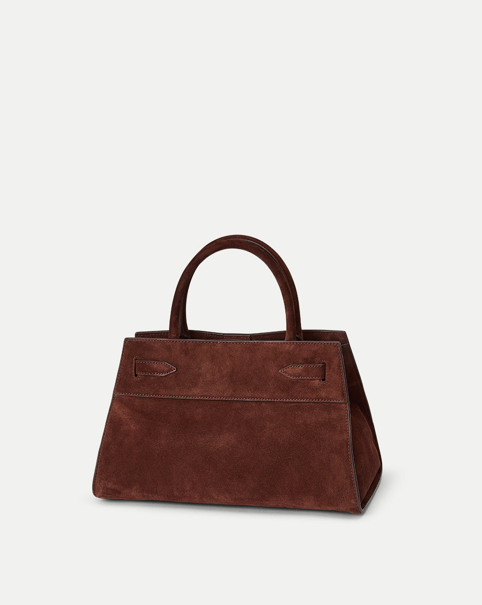 Veronica Beard | Veronica Beard Suede Dash Bag in Chestnut Chestnut