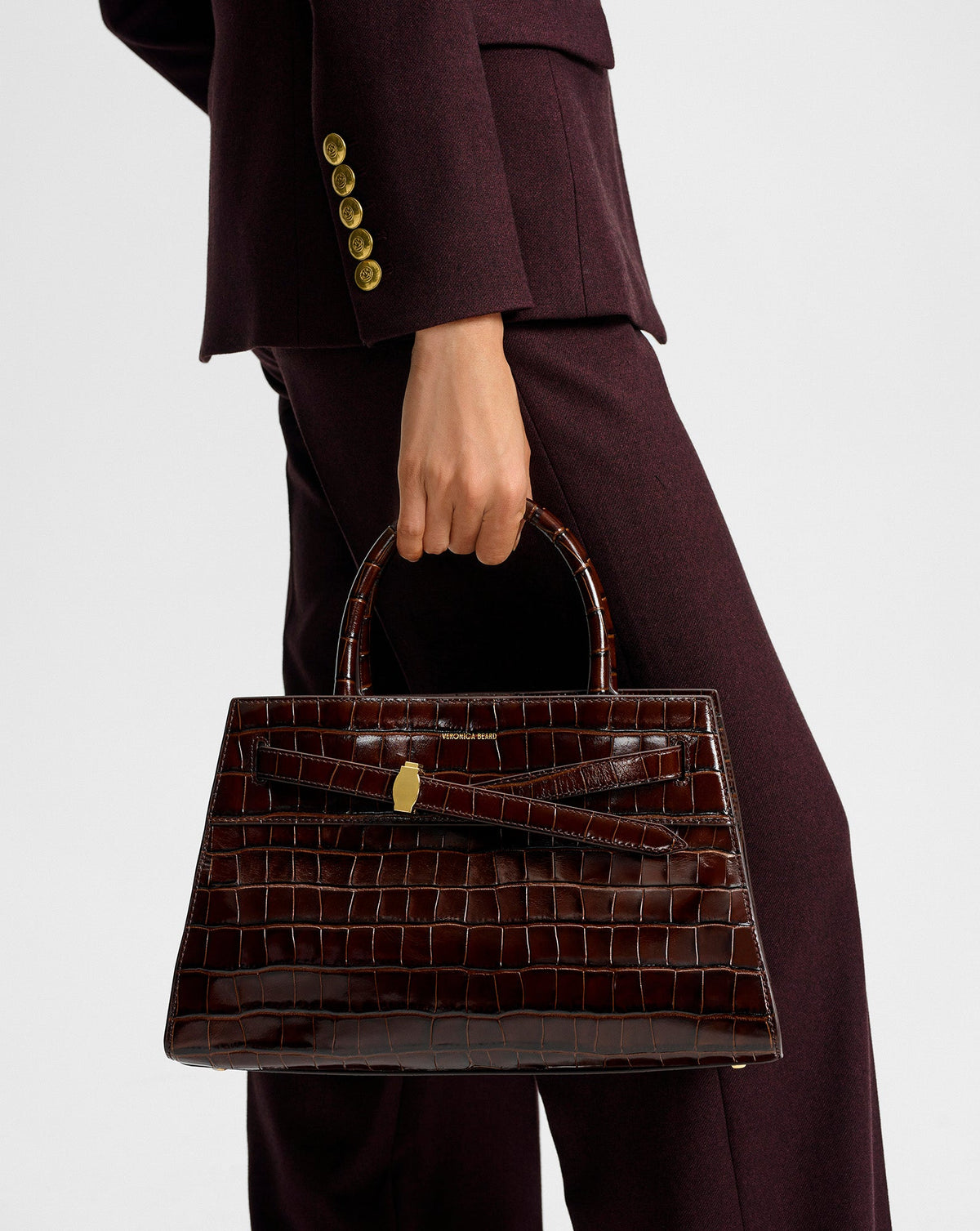 Veronica Beard | Veronica Beard Dash Bag in Brown Chestnut Chestnut