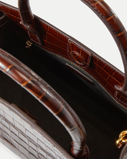 Veronica Beard | Veronica Beard Dash Bag in Brown Chestnut Chestnut