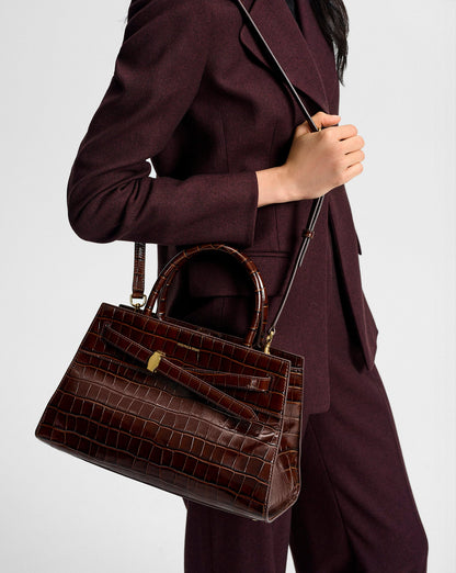 Veronica Beard | Veronica Beard Dash Bag in Brown Chestnut Chestnut