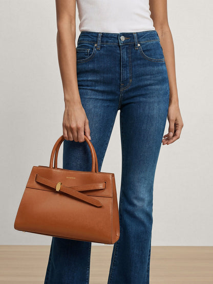 Veronica Beard | Veronica Beard Dash Bag in Brown Hazelwood